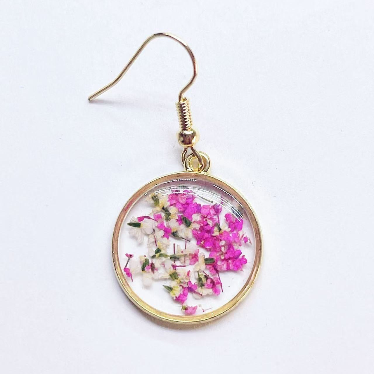 Pressed Flower Jewelry, Unique Resin Dried Flower