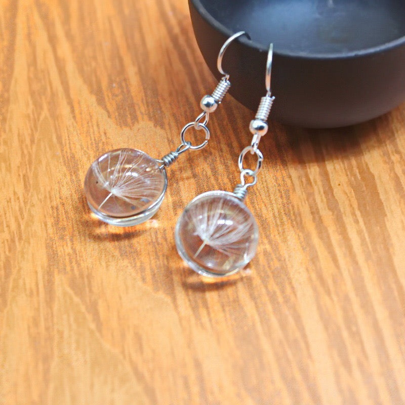 Pressed Flower Jewelry, Unique Resin Dried Flower
