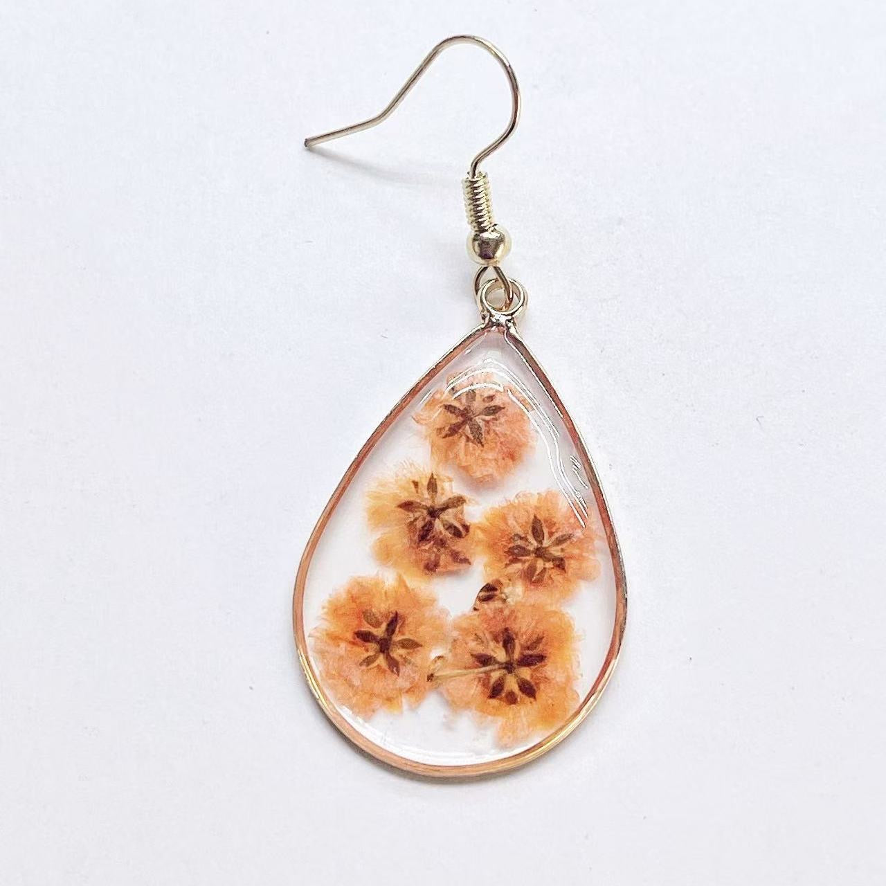 Pressed Flower Jewelry, Unique Resin Dried Flower