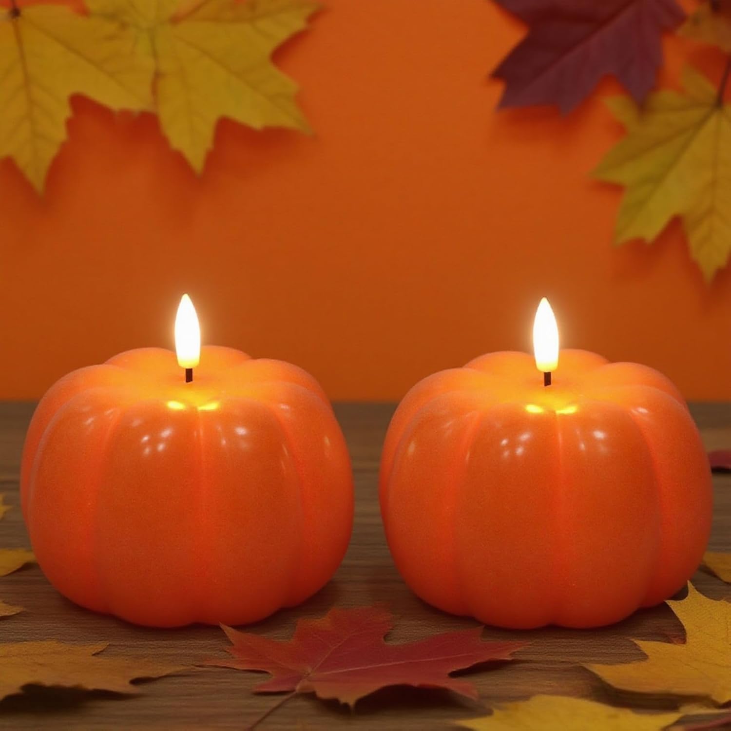 Flameless Candles with Timer, Battery Operated Flickering Wick