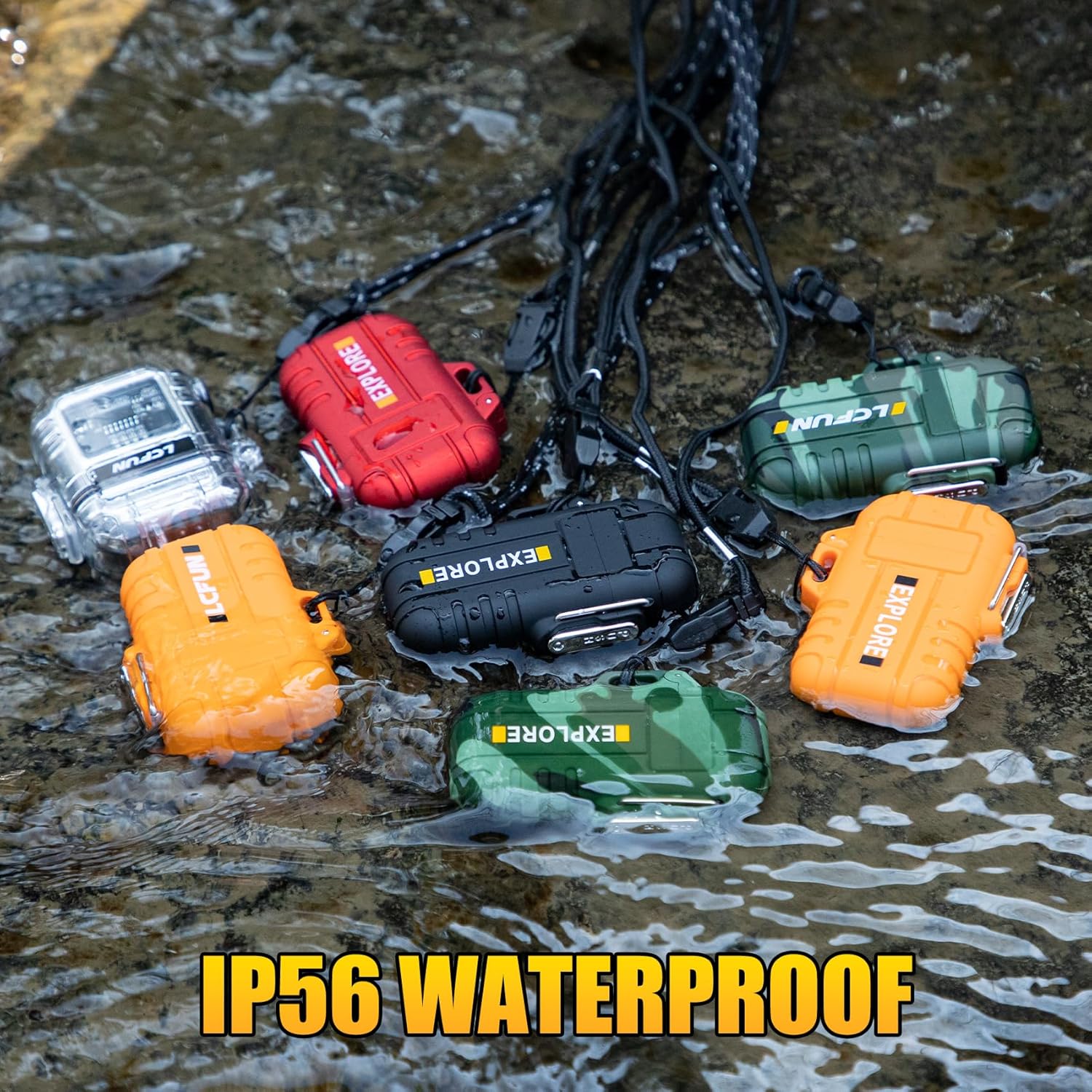 Waterproof Electric Lighter Windproof Dual Arc USB Rechargeable Flameless Plasma Lighters