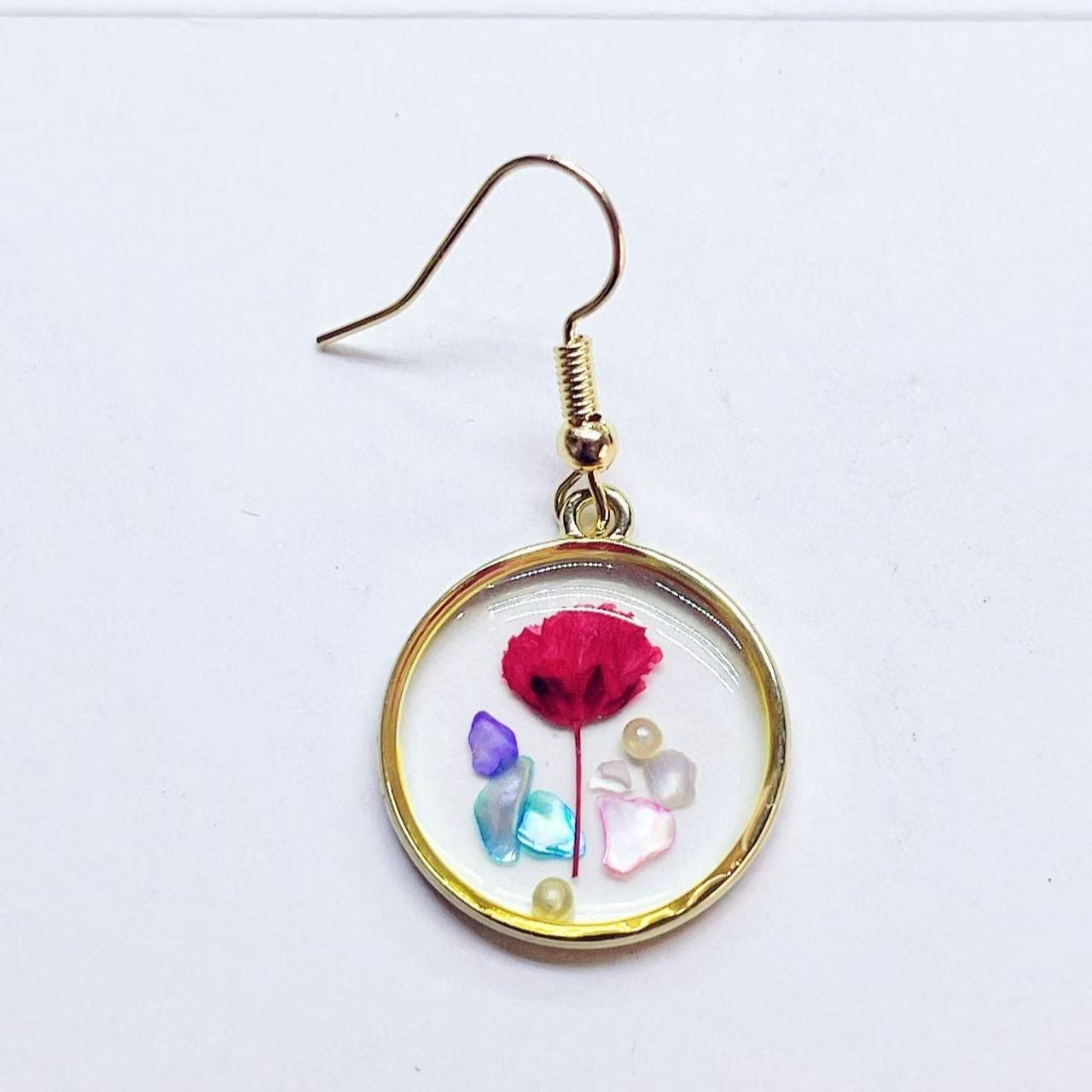 Pressed Flower Jewelry, Unique Resin Dried Flower
