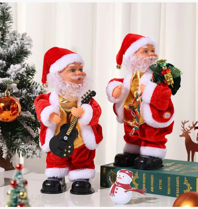 Christmas Electric Musical Hip Dancing Play Guitar Santa Claus