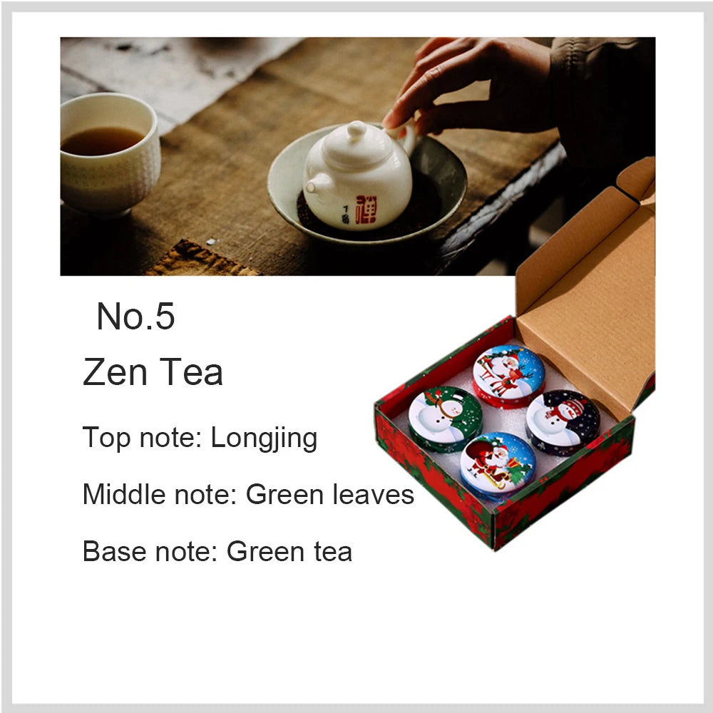 4pcs/box Christmas Fragrance Candles Scented Candles
