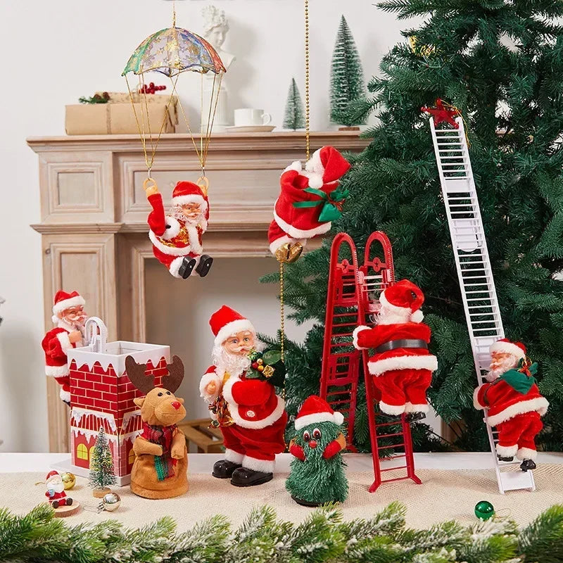 Christmas Decoration Santa Claus Climbing Rope Santa Claus