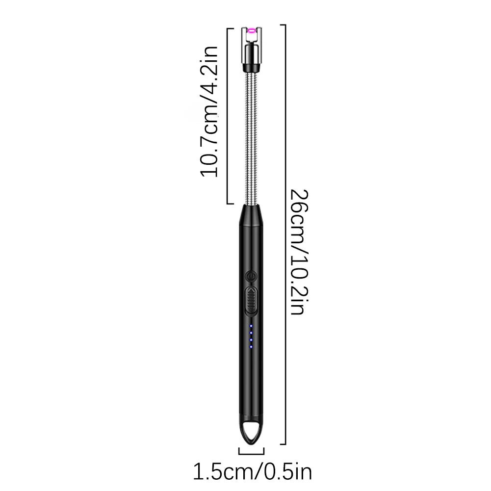 USB Windproof BBQ Lighter 360°Electric Arc Flameless Plasma Ignition Lighters