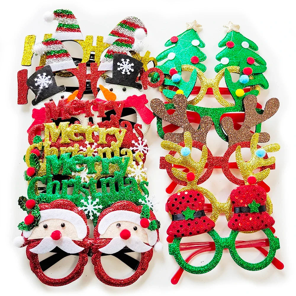 Christmas Glasses Party Costume Accessory Photo Props