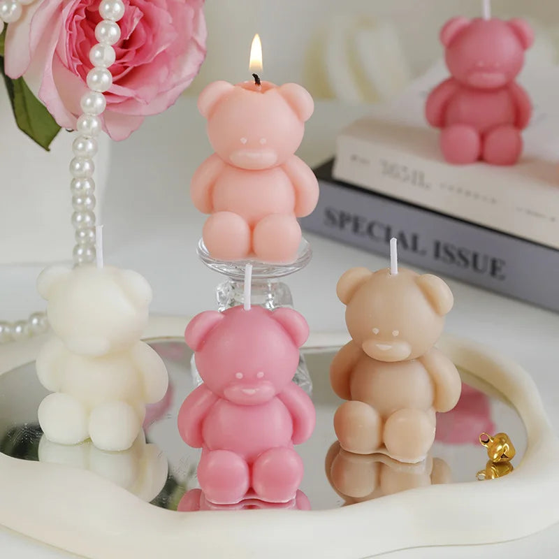 Nortic Style 3D Cute Cartoon Bear Scented Candle