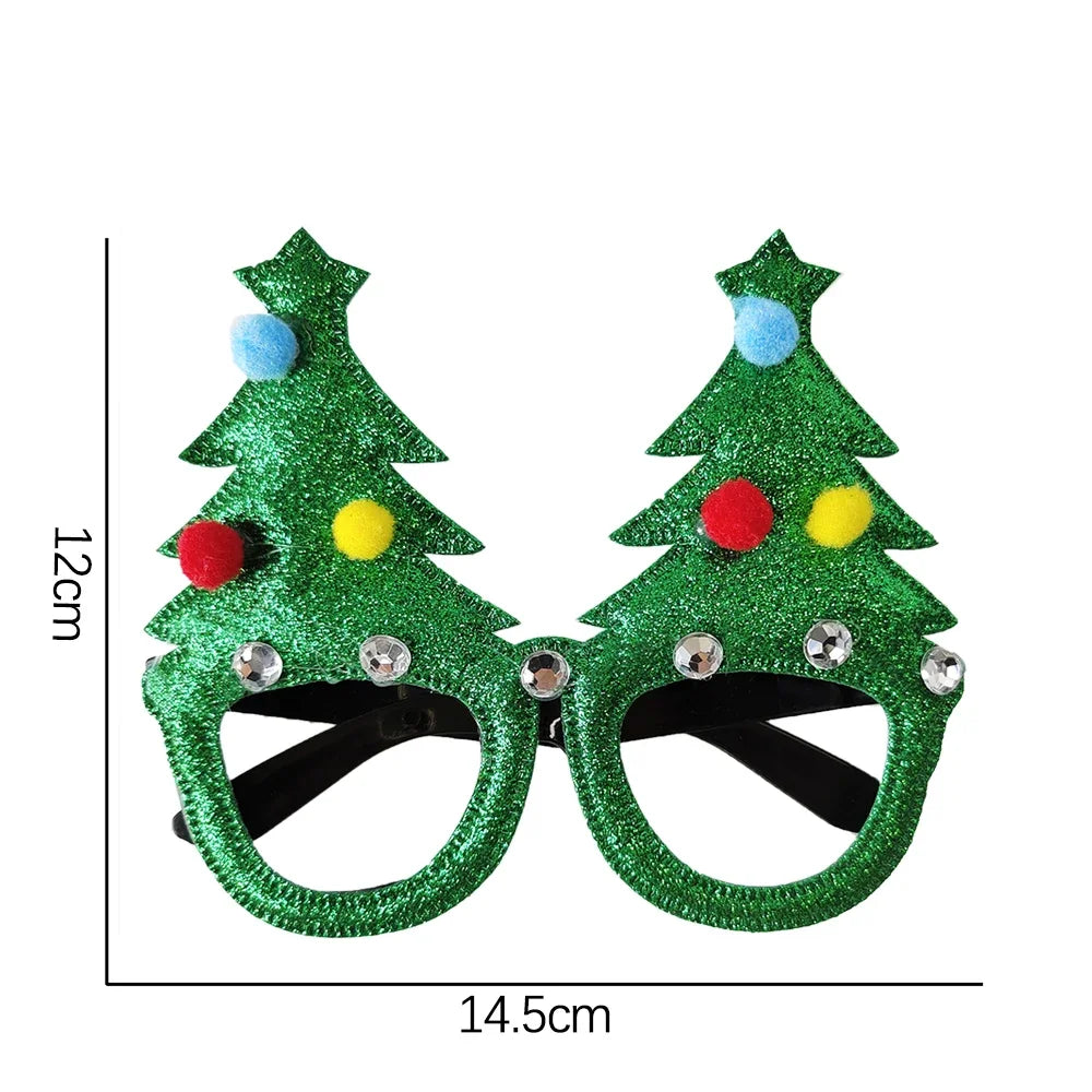 Christmas Glasses Party Costume Accessory Photo Props