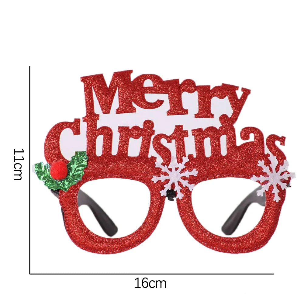 Christmas Glasses Party Costume Accessory Photo Props