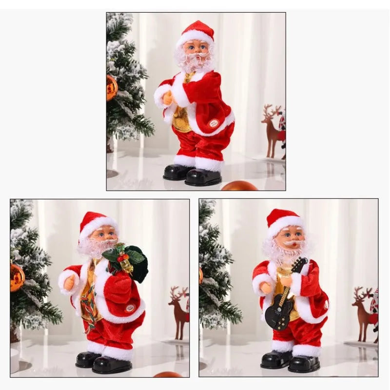Christmas Electric Musical Hip Dancing Play Guitar Santa Claus