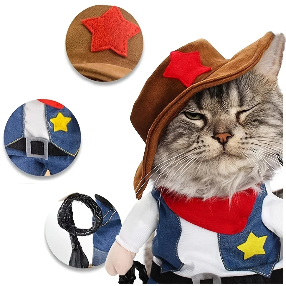 Festival Dog Cosplay Costumes Set for Small Medium Dogs Cat
