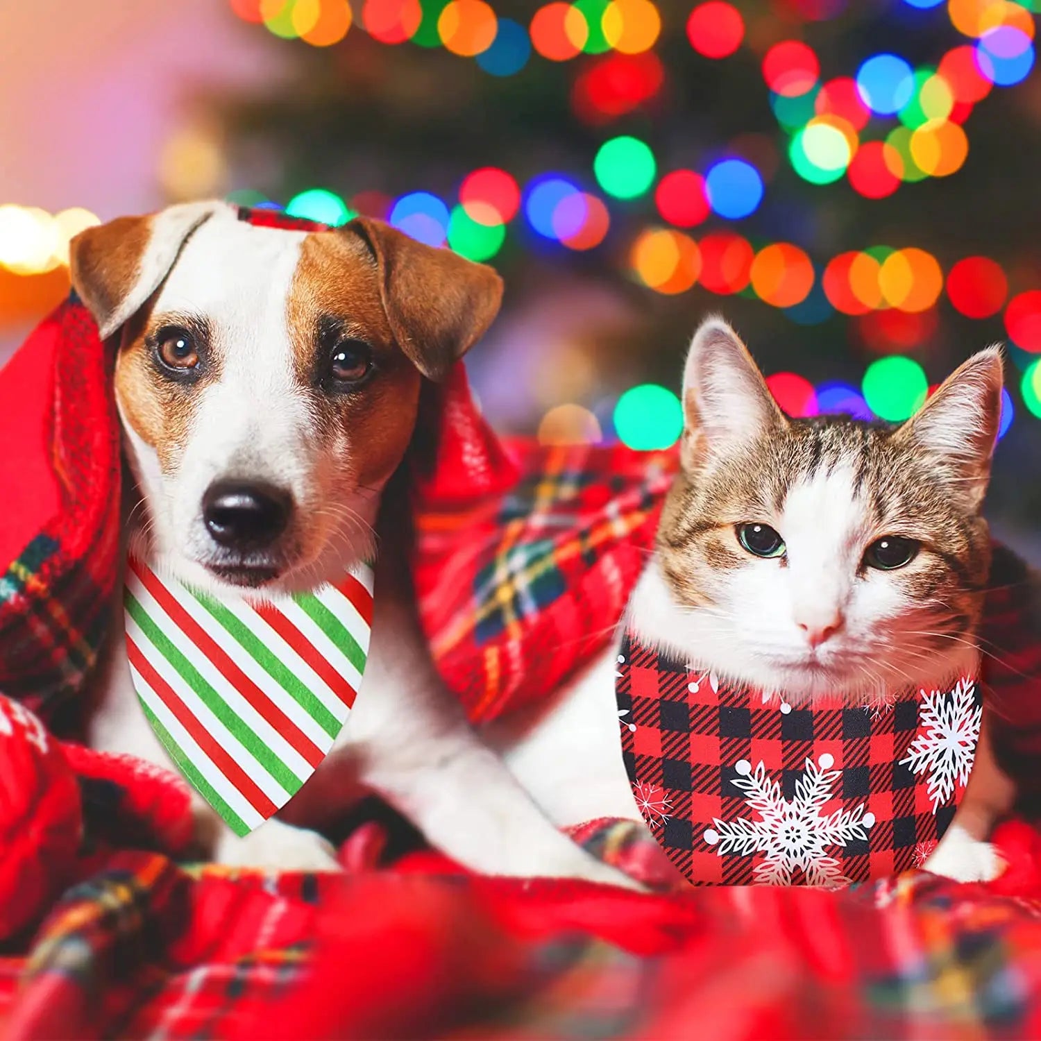 30 Pack Christmas Dog Bandana Fall Pets Scarf Triangle Bibs