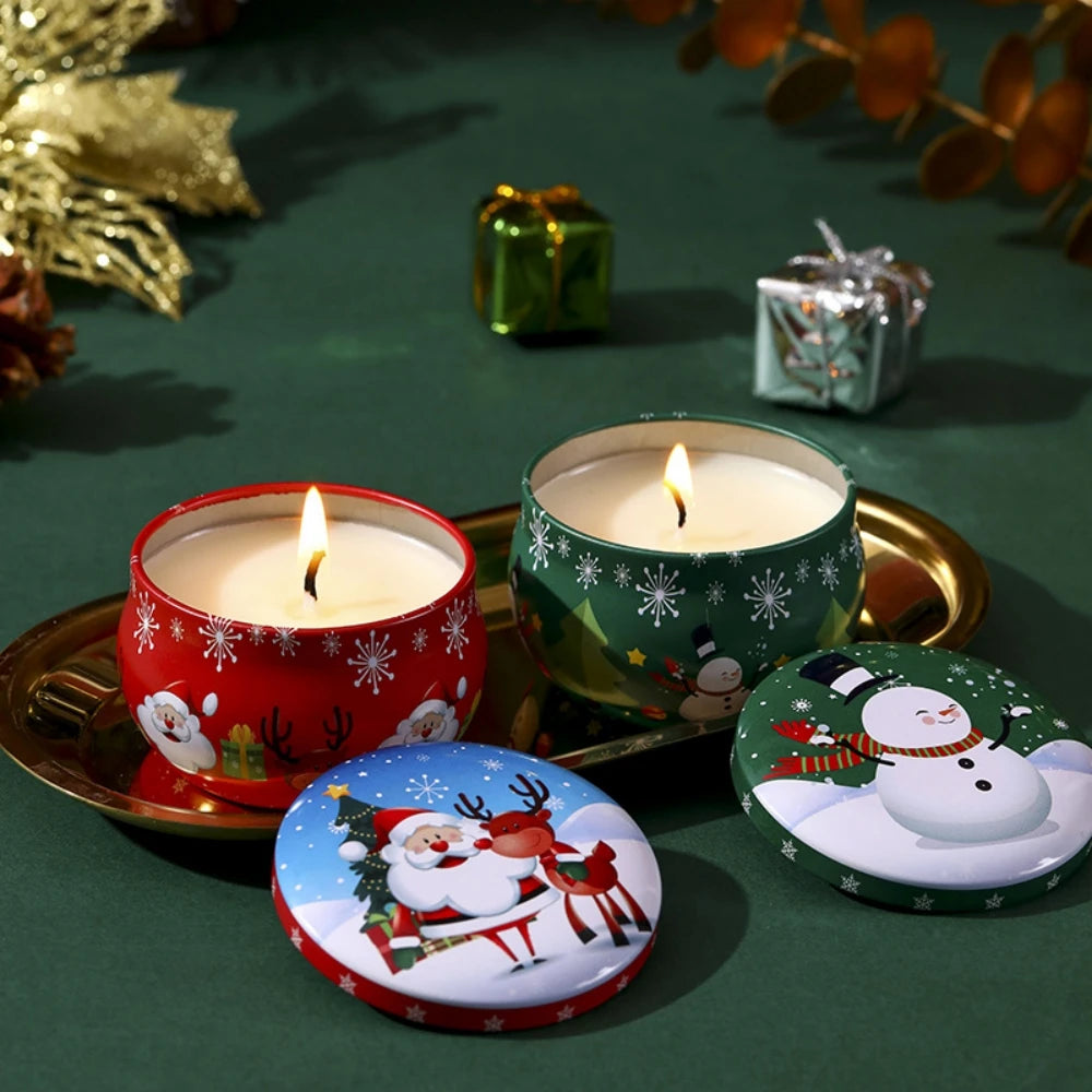 4pcs/box Christmas Fragrance Candles Scented Candles