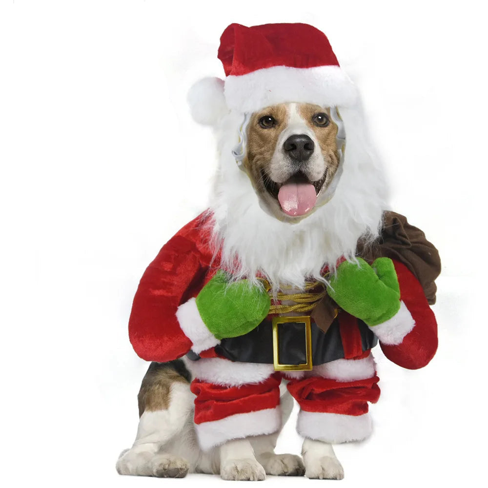 Pet Clothing Christmas Santa Claus Costume