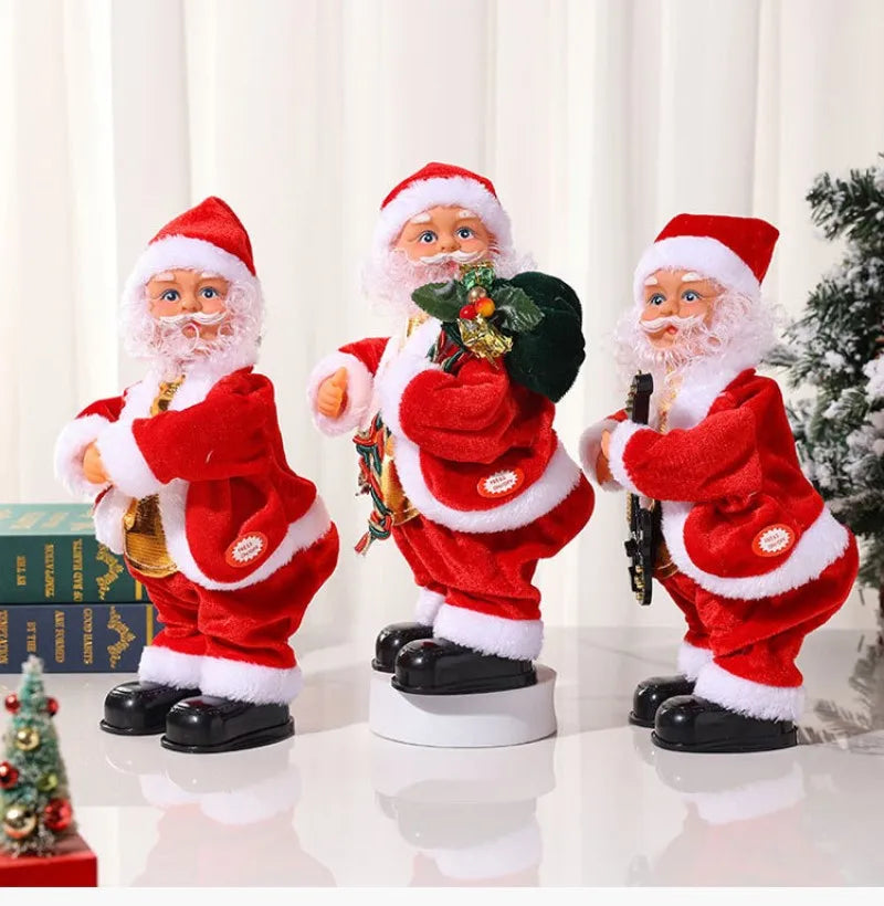 Christmas Electric Musical Hip Dancing Play Guitar Santa Claus