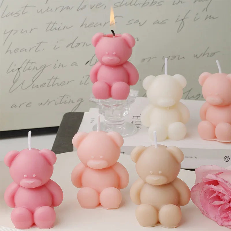 Nortic Style 3D Cute Cartoon Bear Scented Candle