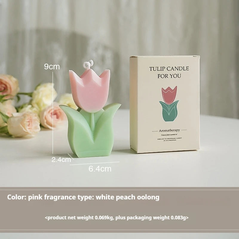 Cute Tulip Scented Candles, Simulated Plant Shapes