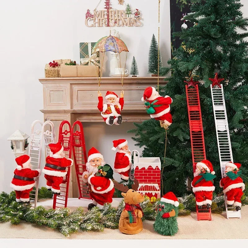 Christmas Decoration Santa Claus Climbing Rope Santa Claus