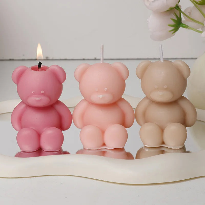 Nortic Style 3D Cute Cartoon Bear Scented Candle
