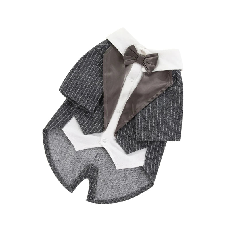 Gentleman Dog Clothes Wedding Suit Formal Shirt For Small Dogs