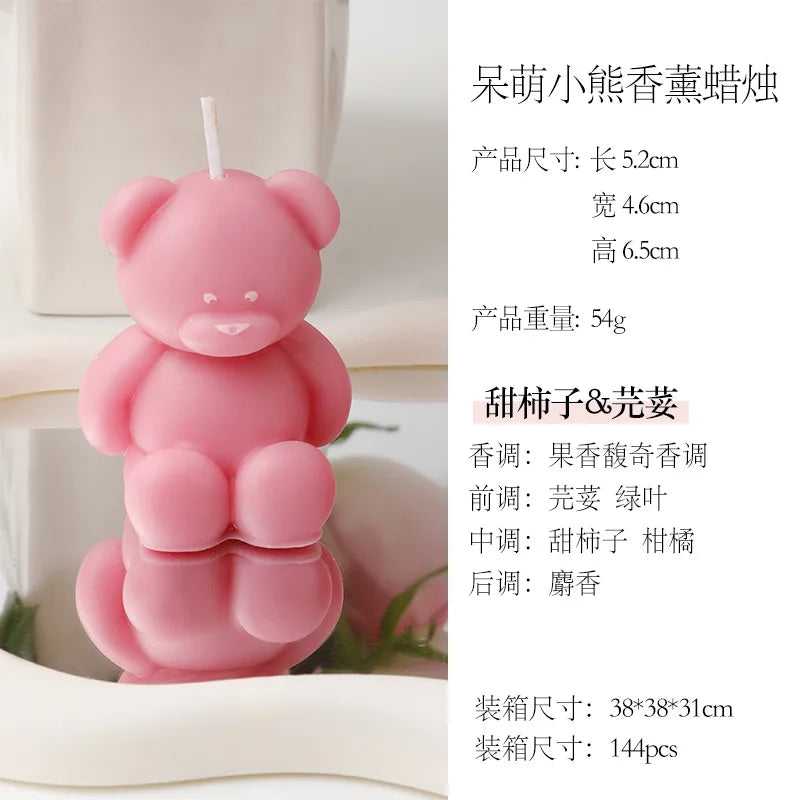 Nortic Style 3D Cute Cartoon Bear Scented Candle