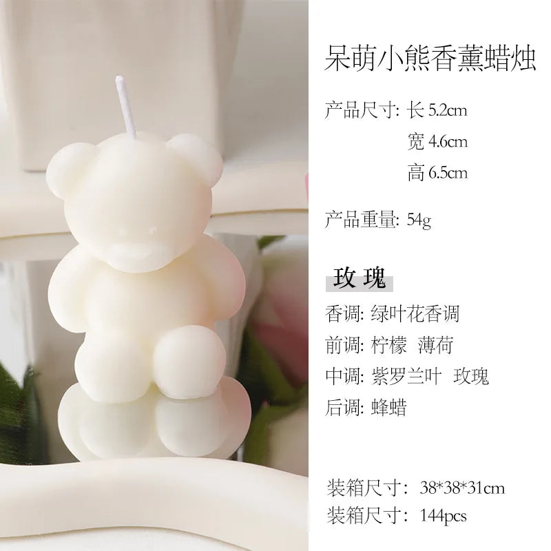 Nortic Style 3D Cute Cartoon Bear Scented Candle