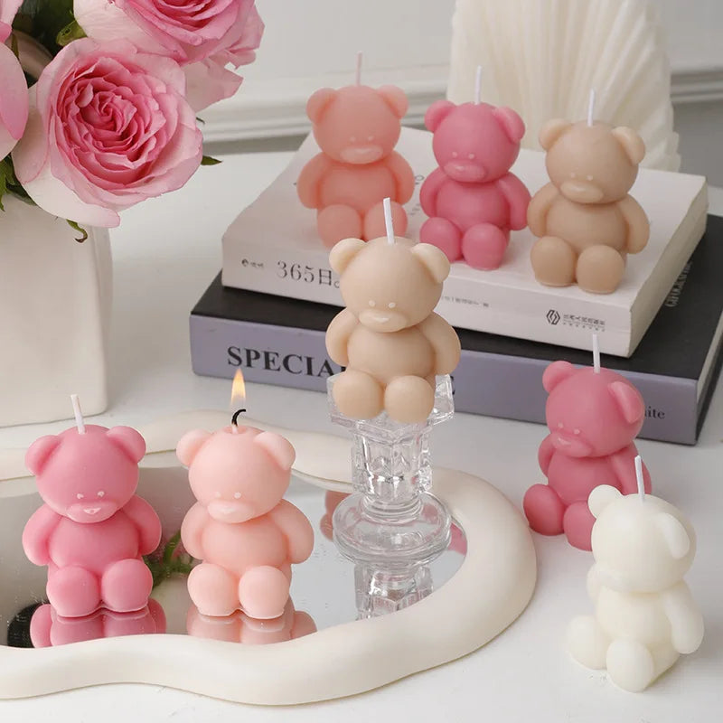 Nortic Style 3D Cute Cartoon Bear Scented Candle