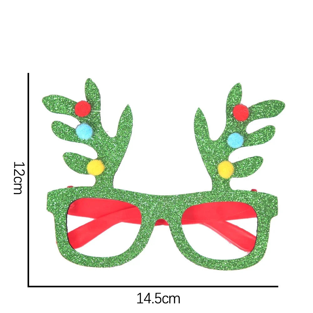 Christmas Glasses Party Costume Accessory Photo Props