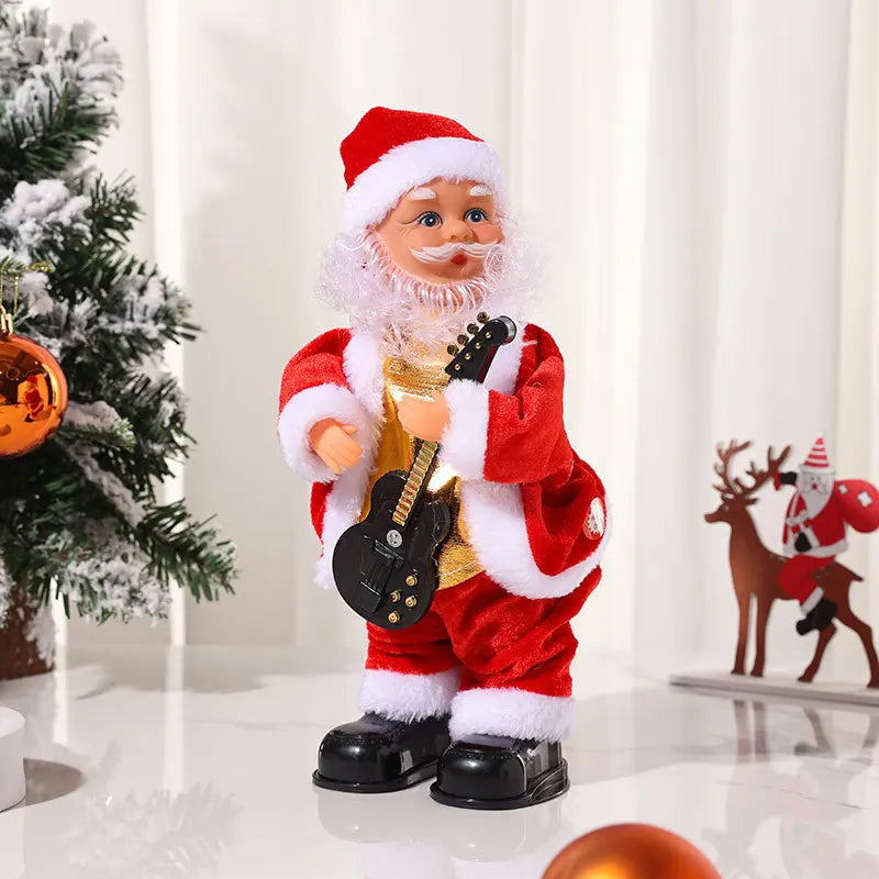 Christmas Electric Musical Hip Dancing Play Guitar Santa Claus