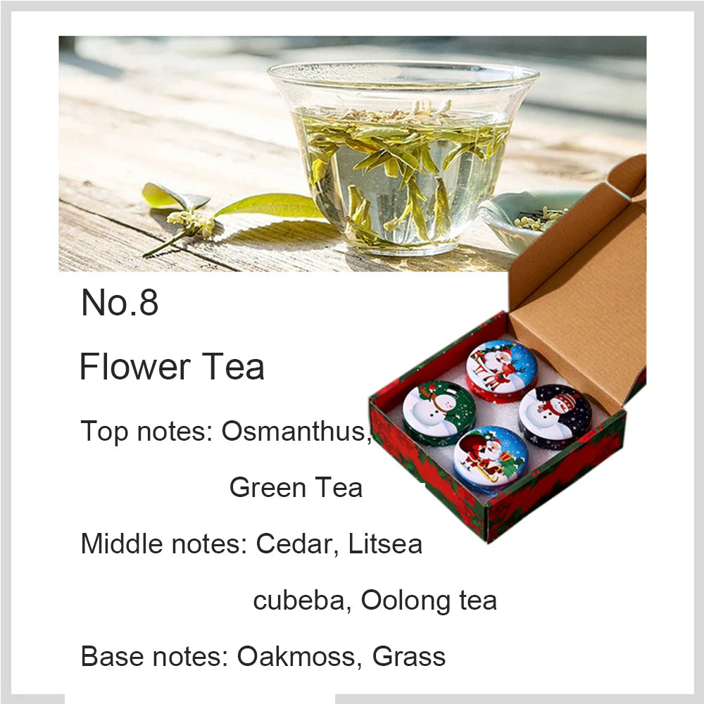 4pcs/box Christmas Fragrance Candles Scented Candles