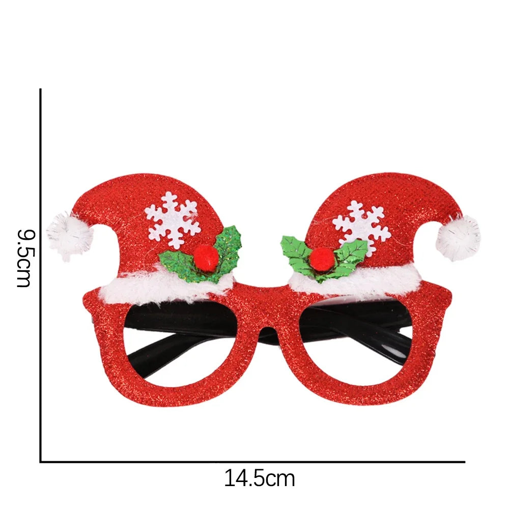 Christmas Glasses Party Costume Accessory Photo Props