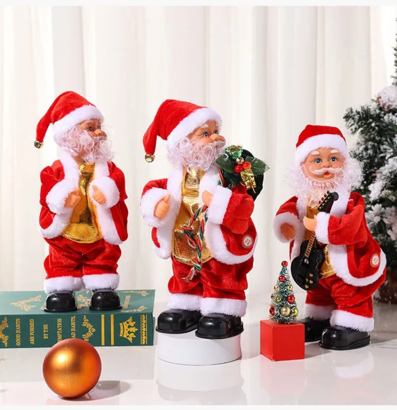 Christmas Electric Musical Hip Dancing Play Guitar Santa Claus