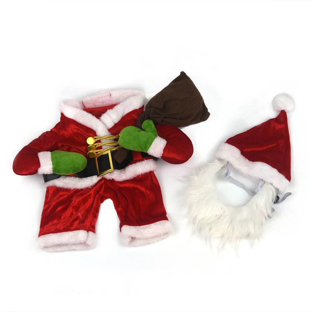 Pet Clothing Christmas Santa Claus Costume