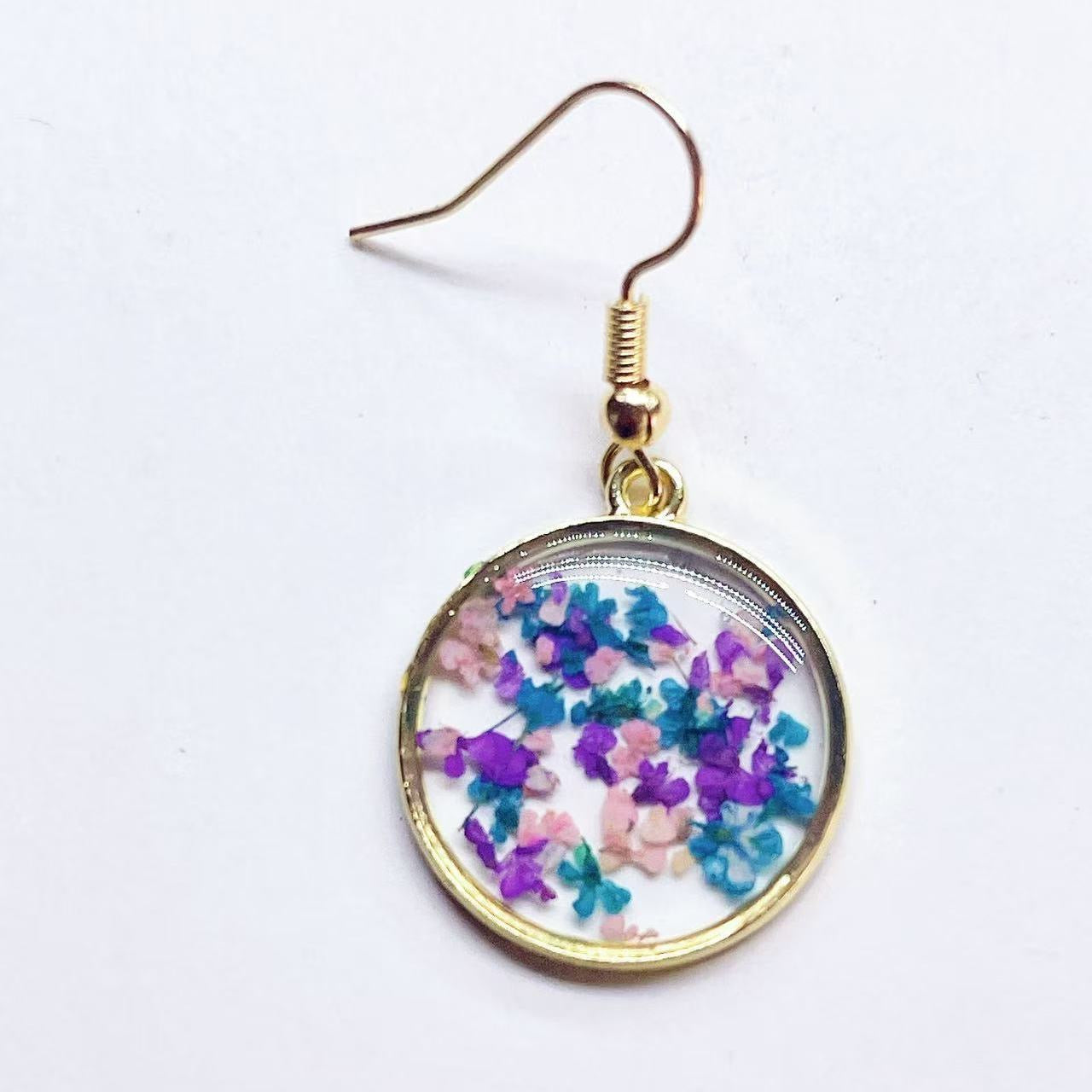 Pressed Flower Jewelry, Unique Resin Dried Flower