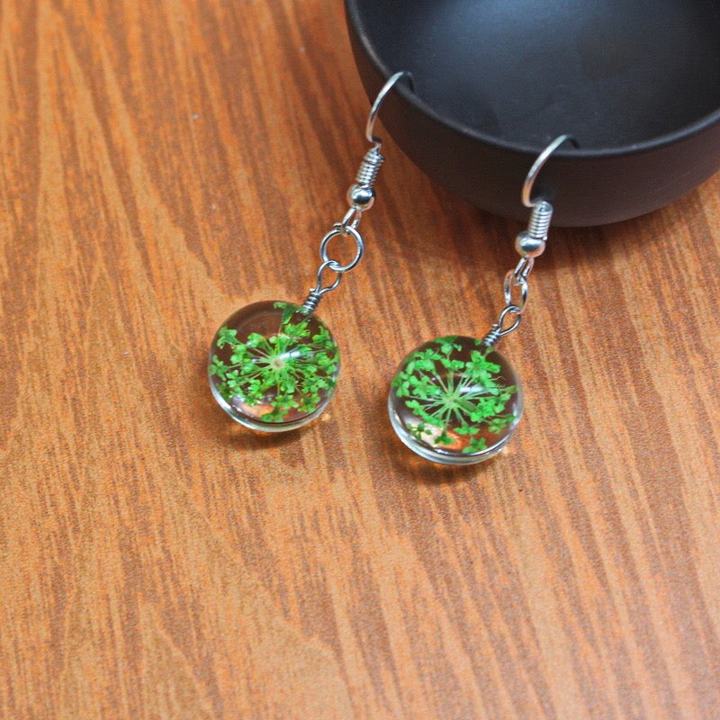 Pressed Flower Jewelry, Unique Resin Dried Flower