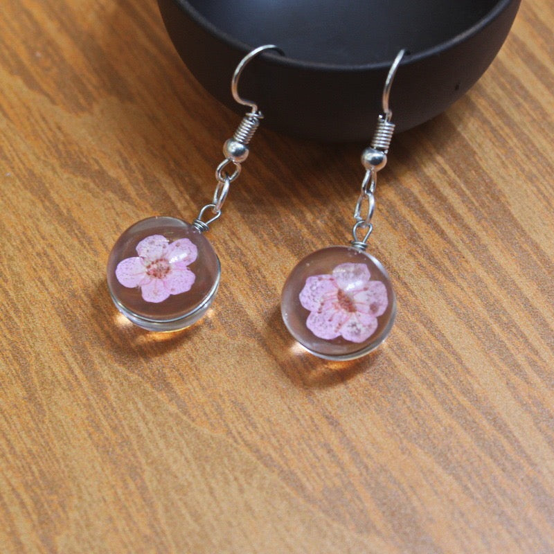 Pressed Flower Jewelry, Unique Resin Dried Flower