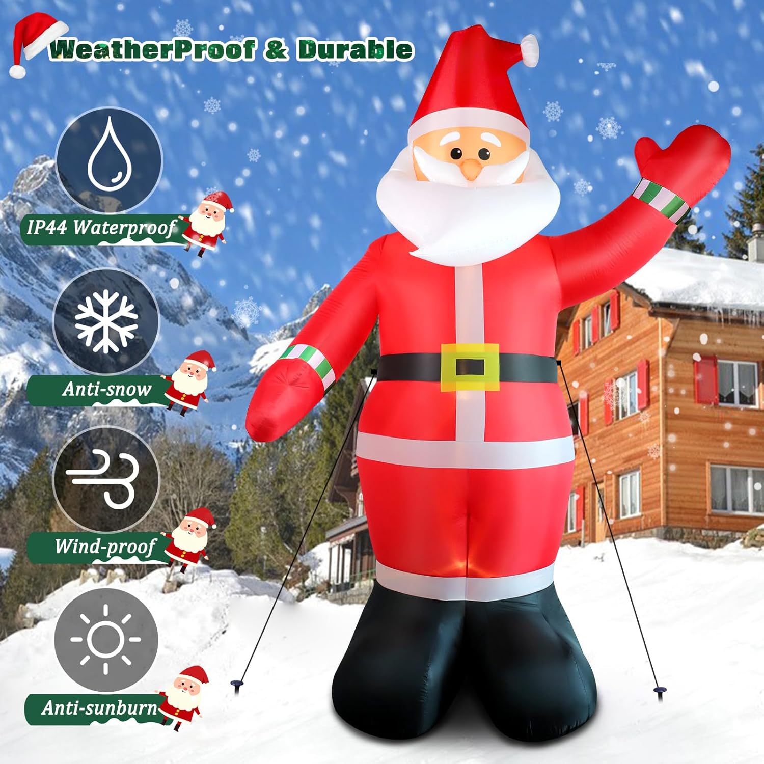 Christmas Inflatables Giant Snowman Outdoor Decorations