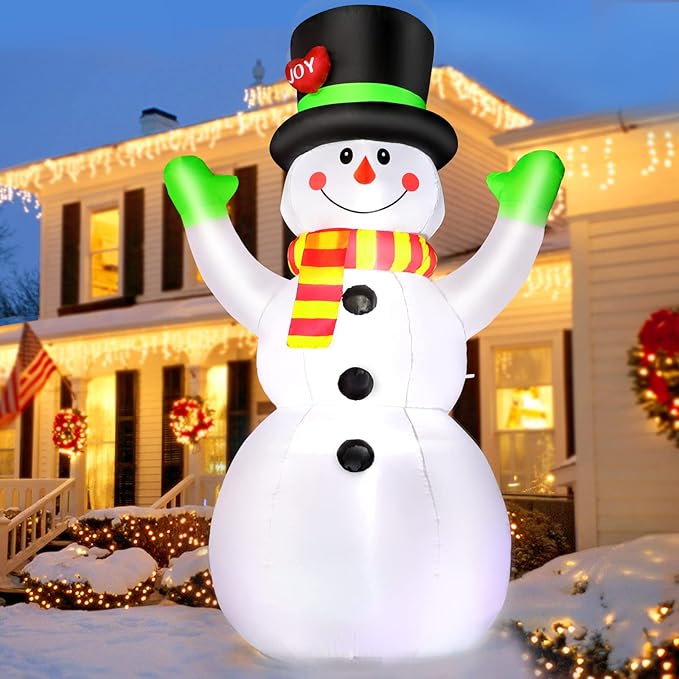 Christmas Inflatables Giant Snowman Outdoor Decorations