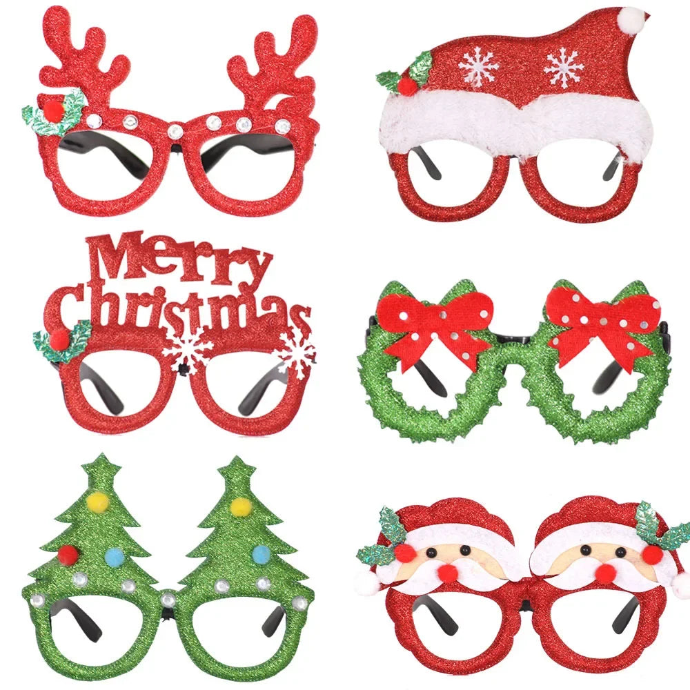 Christmas Glasses Party Costume Accessory Photo Props