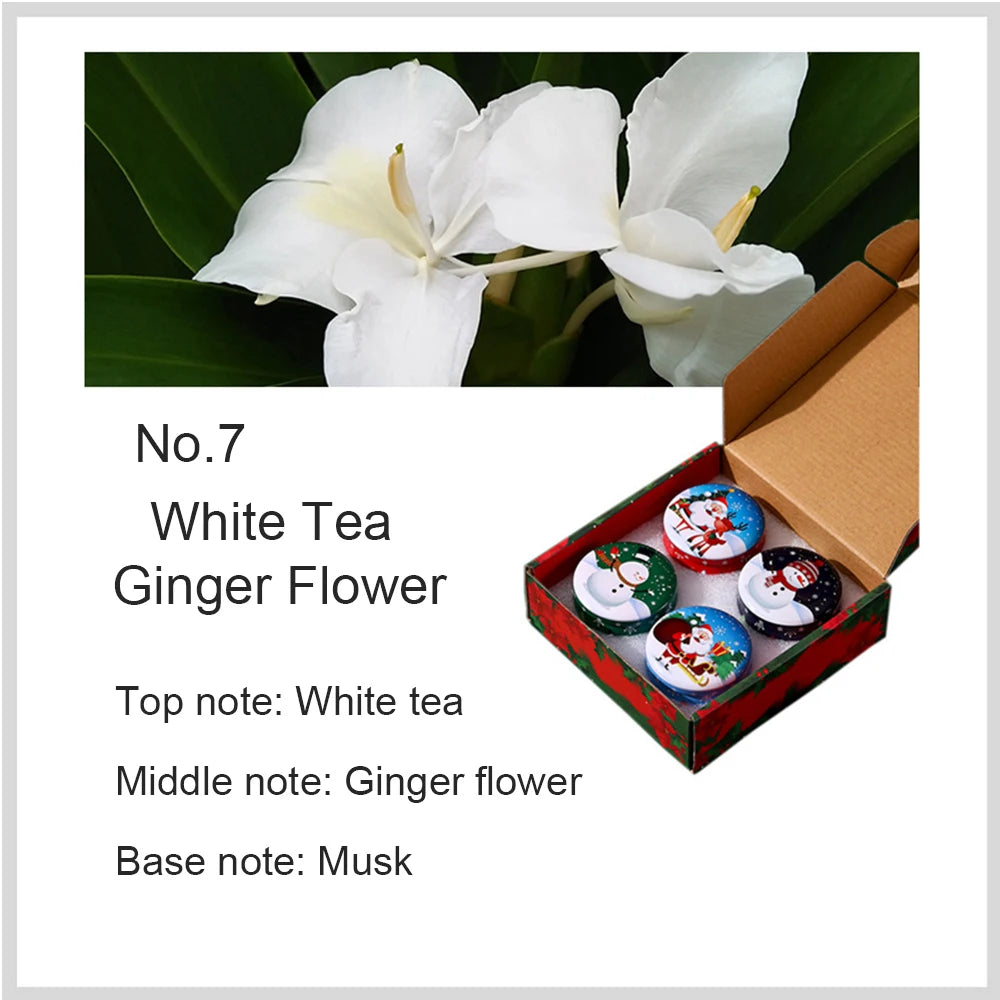 4pcs/box Christmas Fragrance Candles Scented Candles