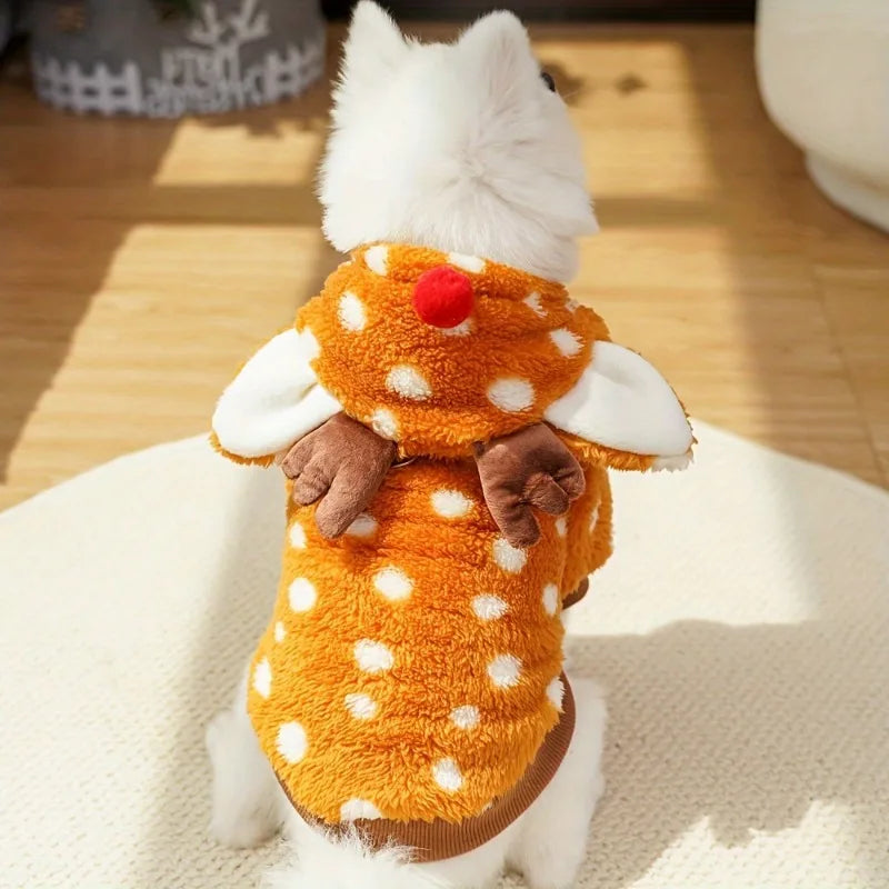 Adorable Reindeer Pet Costume with Hat