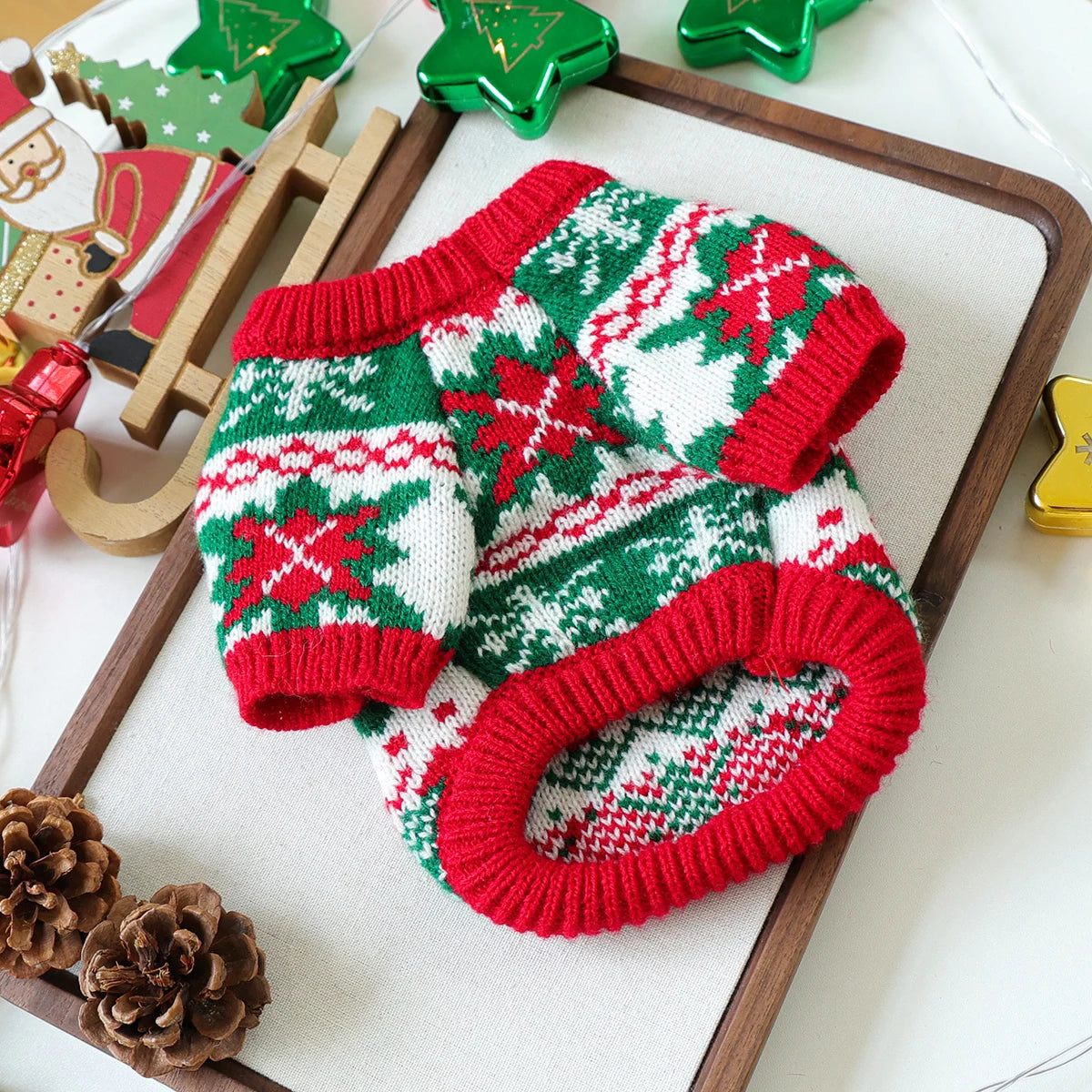 Pet Cute Christmas Rudolph Elk Sweater For Dog