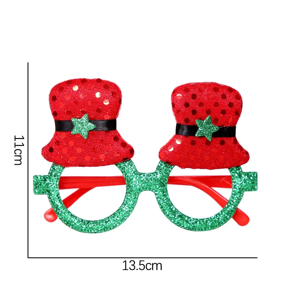 Christmas Glasses Party Costume Accessory Photo Props