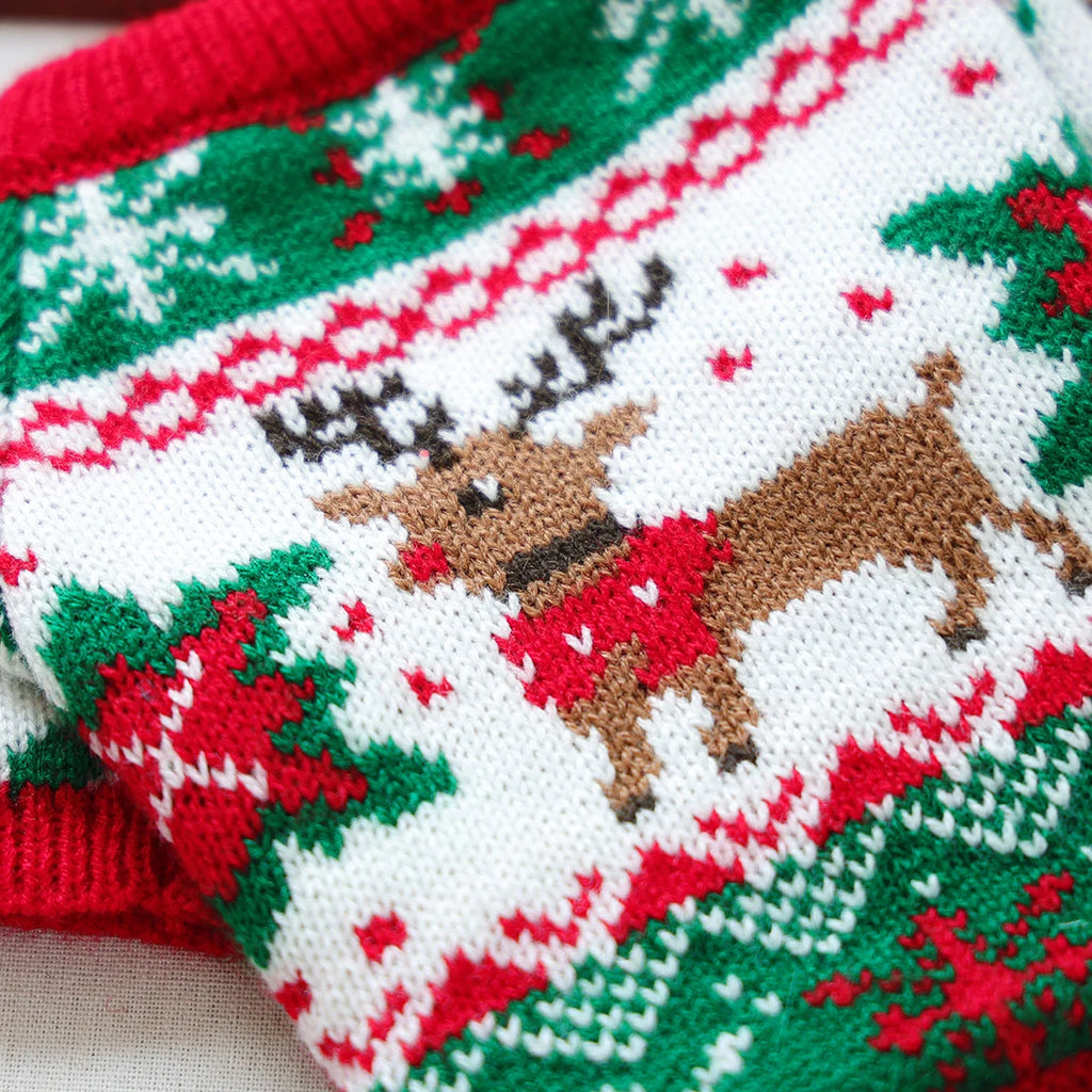 Pet Cute Christmas Rudolph Elk Sweater For Dog