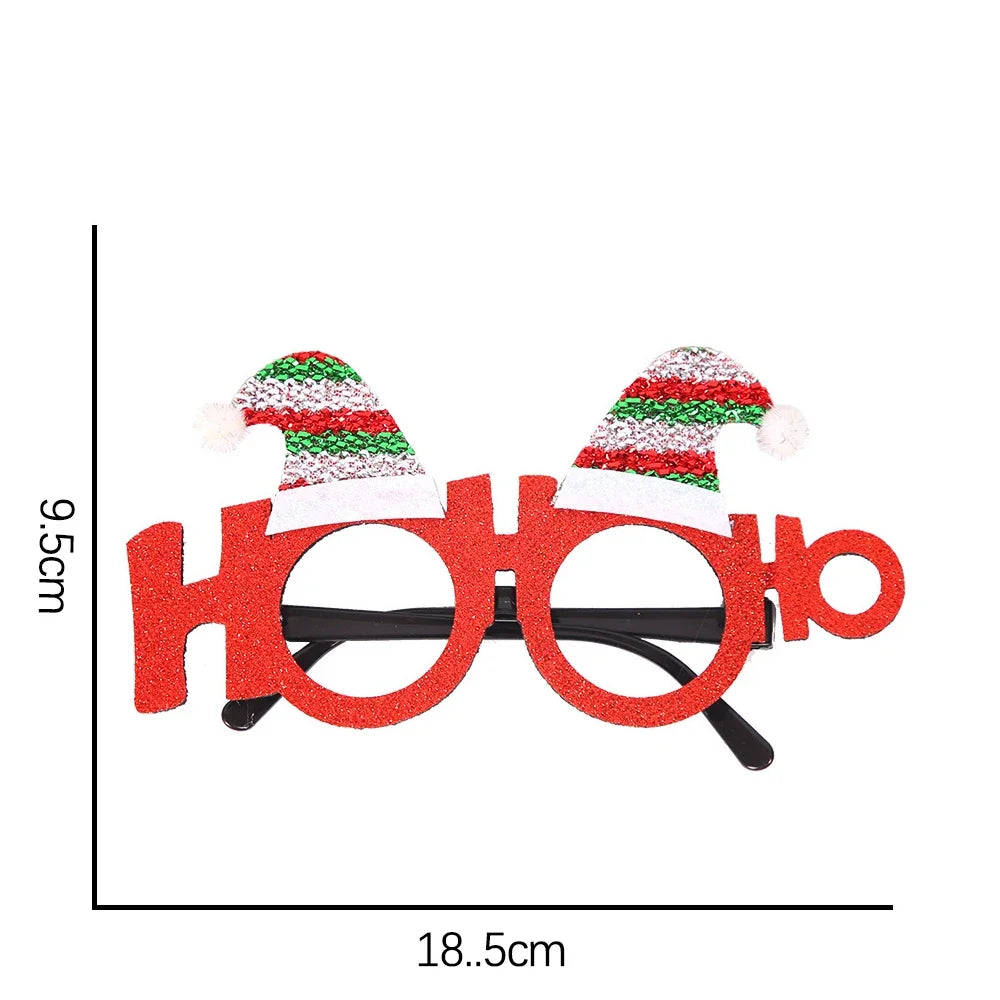 Christmas Glasses Party Costume Accessory Photo Props
