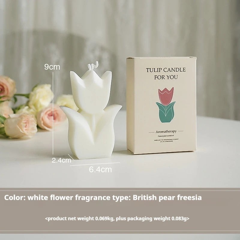 Cute Tulip Scented Candles, Simulated Plant Shapes