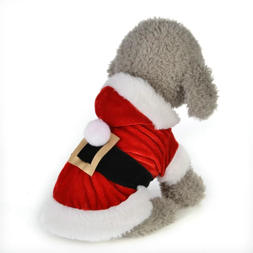 Santa Christmas Costume Clothes for Pet Small Dogs