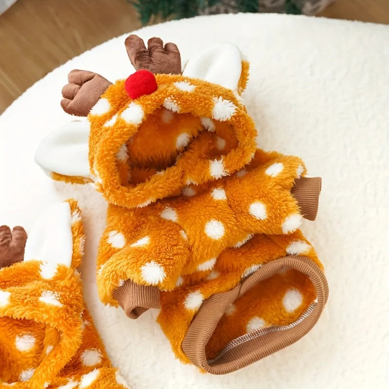 Adorable Reindeer Pet Costume with Hat