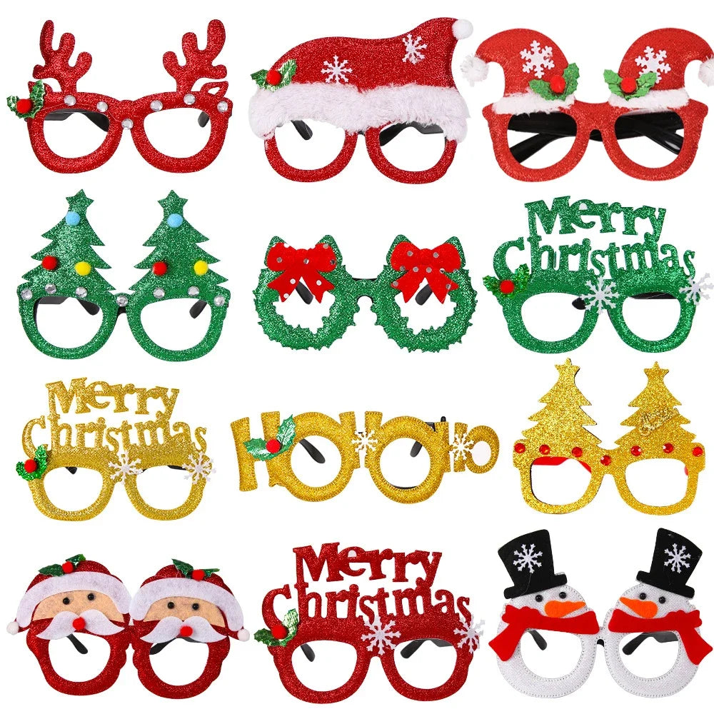 Christmas Glasses Party Costume Accessory Photo Props